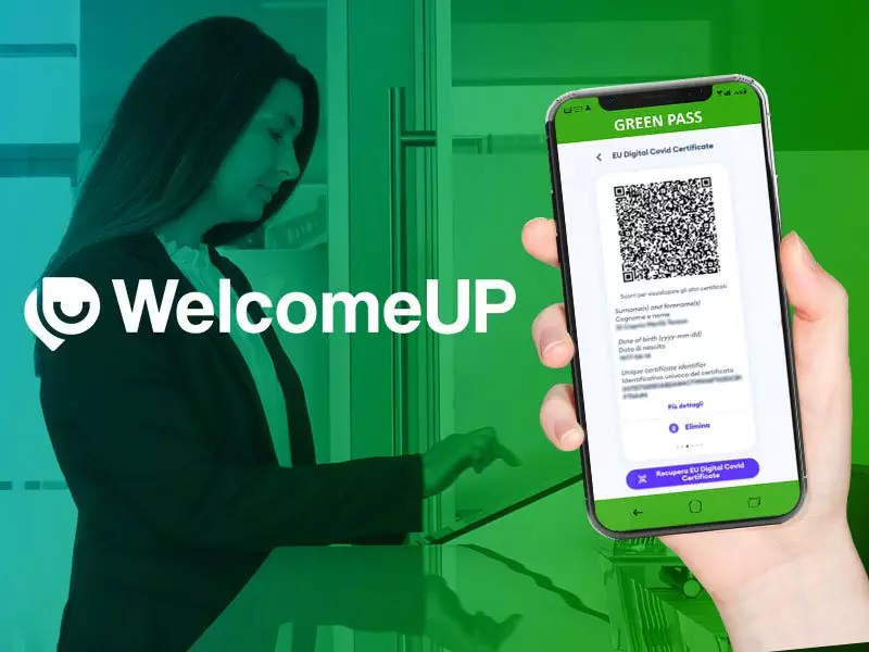 reception virtuale green pass check